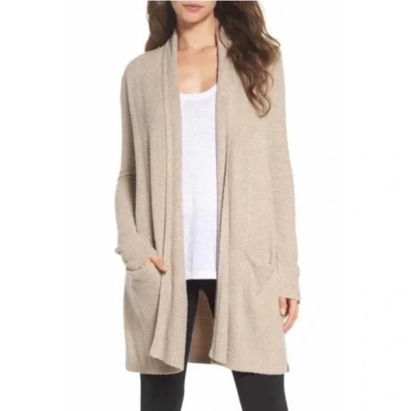 Barefoot Dreams CozyChic Lite Essential Long Cardi Cardigan Sweater XS S - Picture 1 of 6